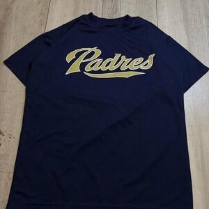 San Diego‎ Padres navy blue athletic t-shirt men's size XL
